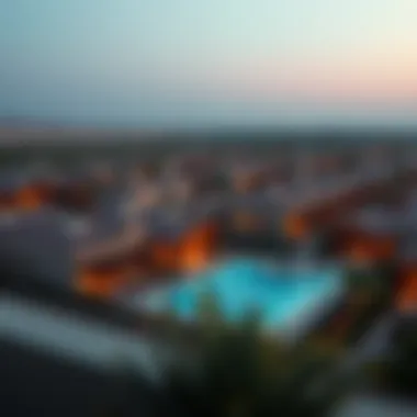 Aerial View of Chalet Community Aerial view of a chalet community in Ras Al Khaimah