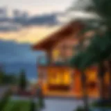 Stunning chalet exterior with mountain views in Ras Al Khaimah