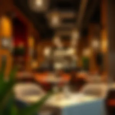 Charming atmosphere of a casual eatery