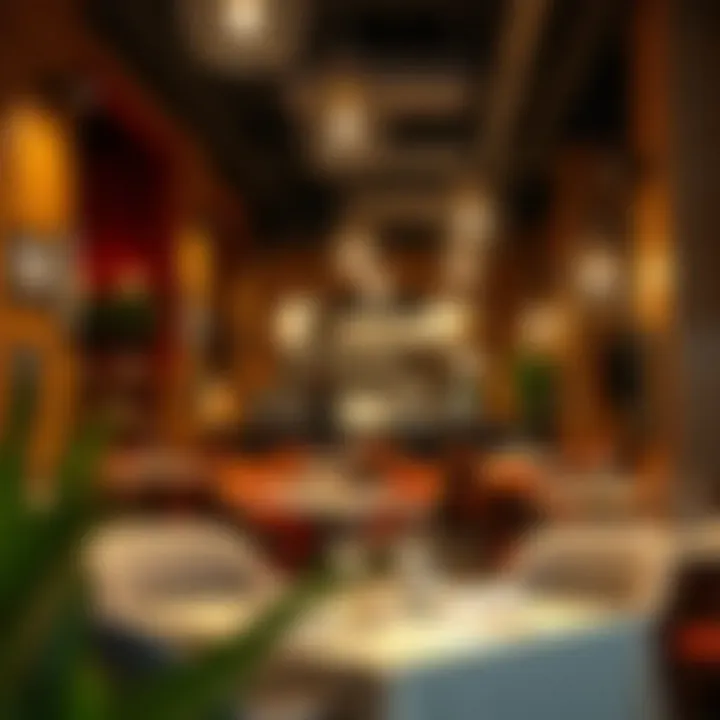 Charming atmosphere of a casual eatery