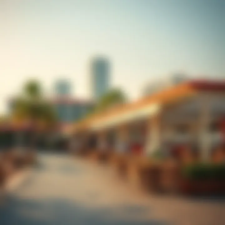 Vibrant Outdoor Cafes Along JBR Vibrant outdoor cafe scene in Jumeirah Beach Residence