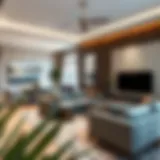 Elegant Living Space at Danube Homes Stylish living space interior of a Danube Home in Dubai