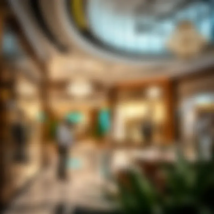 Elegant interior of a shopping store inside Deira City Centre