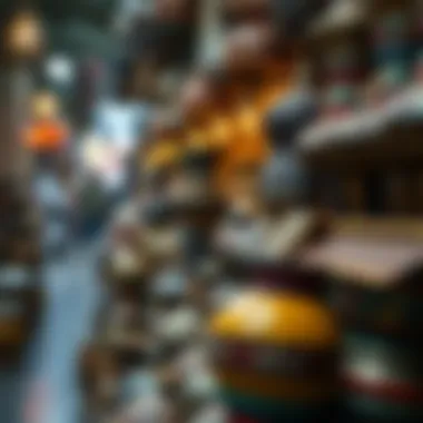 Artisan crafts displayed beautifully, highlighting local craftsmanship and artistry