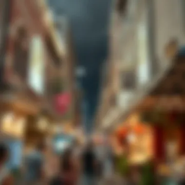 A panoramic view of Deira Souk showcasing its vibrant atmosphere and market stalls