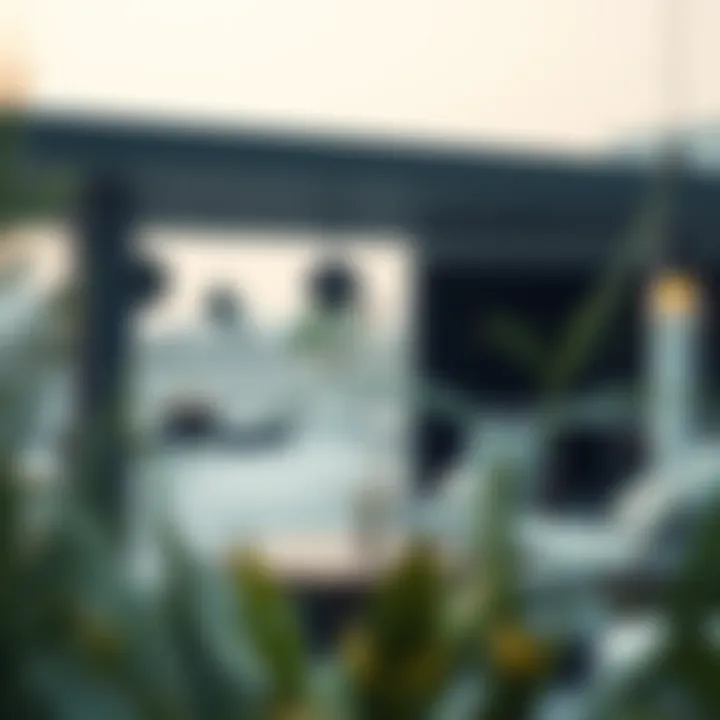 Tranquil Outdoor Space in Dubai A serene outdoor space in Dubai, perfect for relaxation and leisure amid the city's bustling environment.