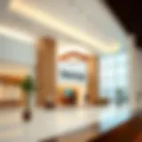 Interior view of Dubai Islamic Bank Al Zahia branch showcasing modern design