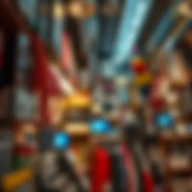 Electronics shop showcasing products in Meena Bazaar