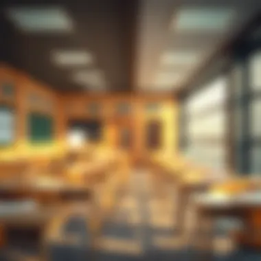 Classroom setting in one of Barsha's modern schools