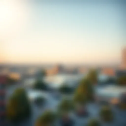 A panoramic view of Barsha showcasing its educational institutions