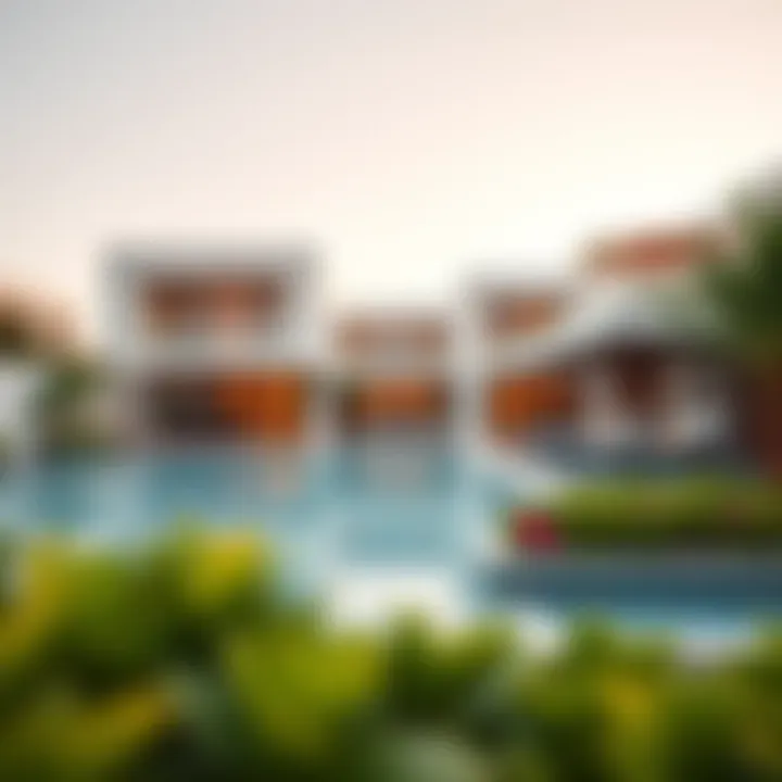 Stunning exterior view of Ellington Villas showcasing modern architecture