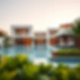 Architectural Marvel of Ellington Villas Stunning exterior view of Ellington Villas showcasing modern architecture