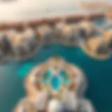 Aerial View of Falcon Island Aerial view showcasing the stunning architecture of Falcon Island