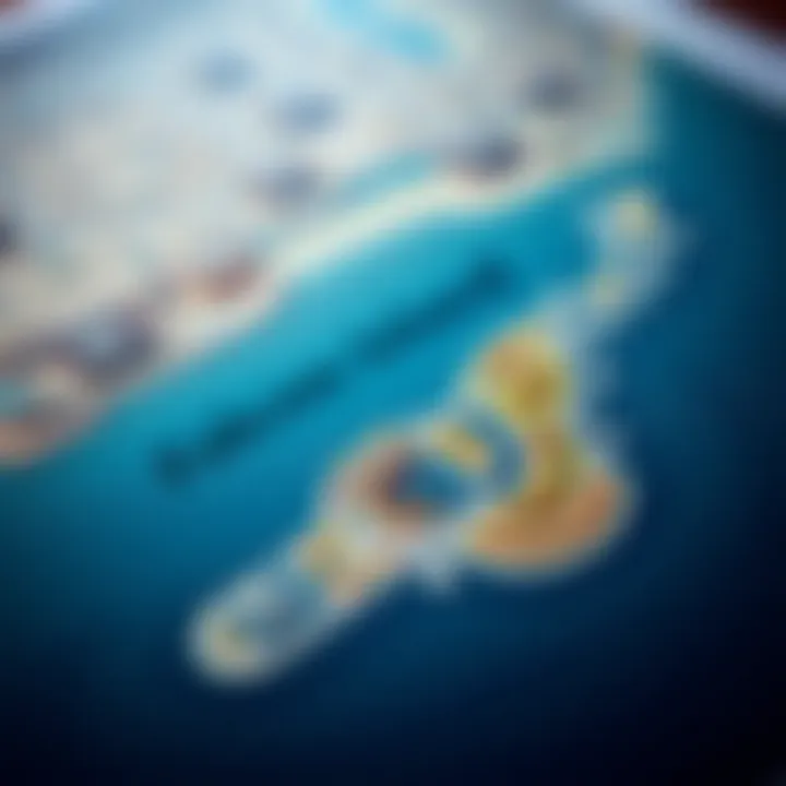 Strategic location map highlighting Falcon Island within Dubai