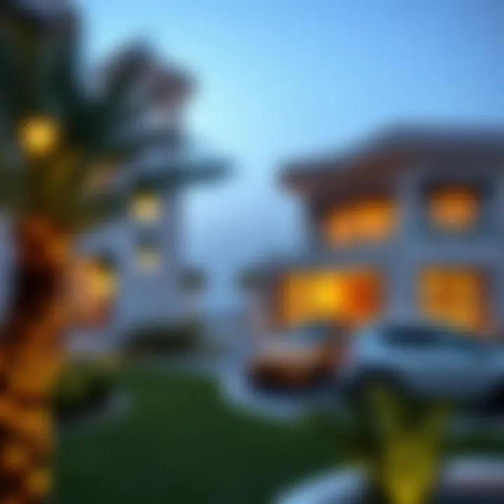 Luxurious waterfront villas on Falcon Island