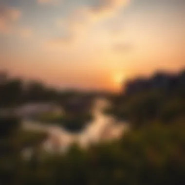 Sunset Serenity at Hatta Park Scenic sunset over Hatta Park highlighting its natural beauty