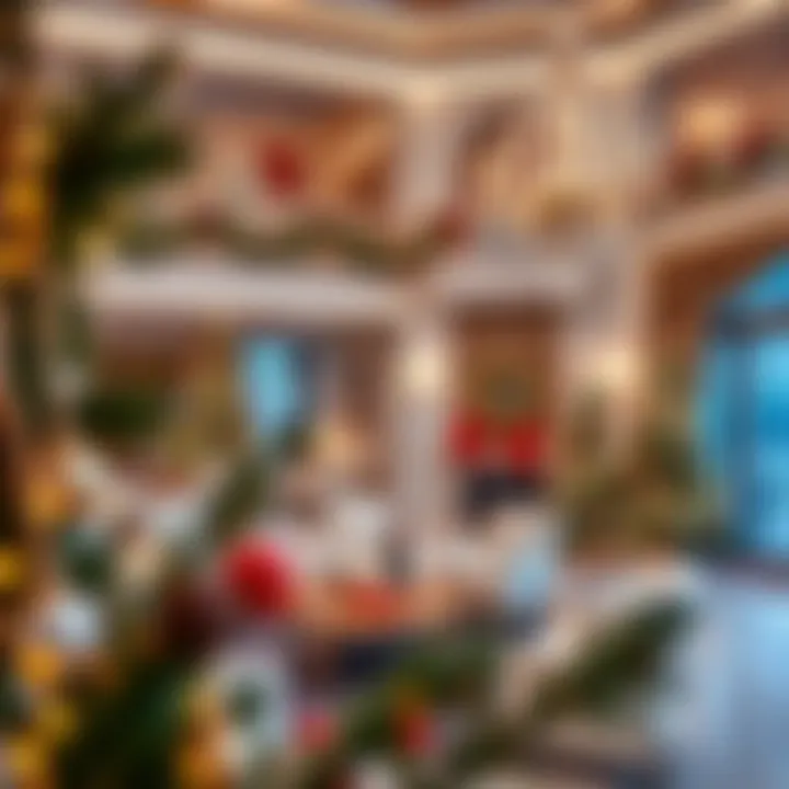 An elegant Dubai real estate property decorated for the holiday season