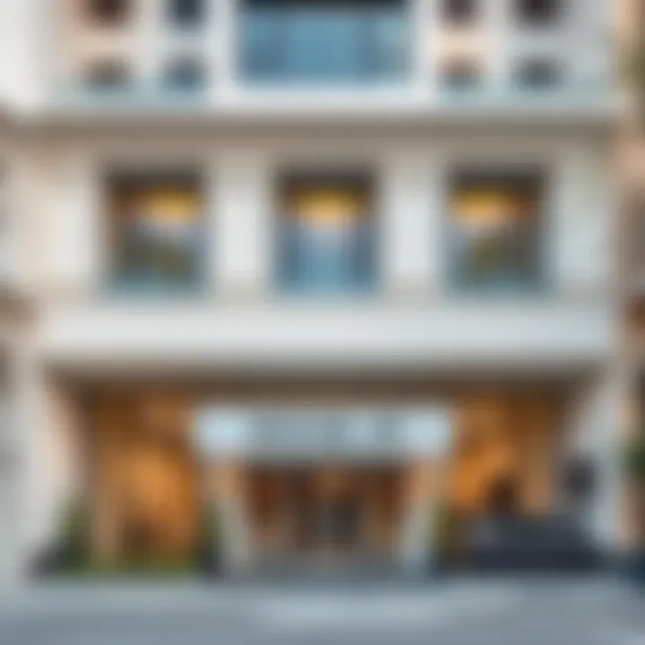 Elegant Architecture of Hoor 18 Elegant facade of Hoor 18 showcasing modern architecture