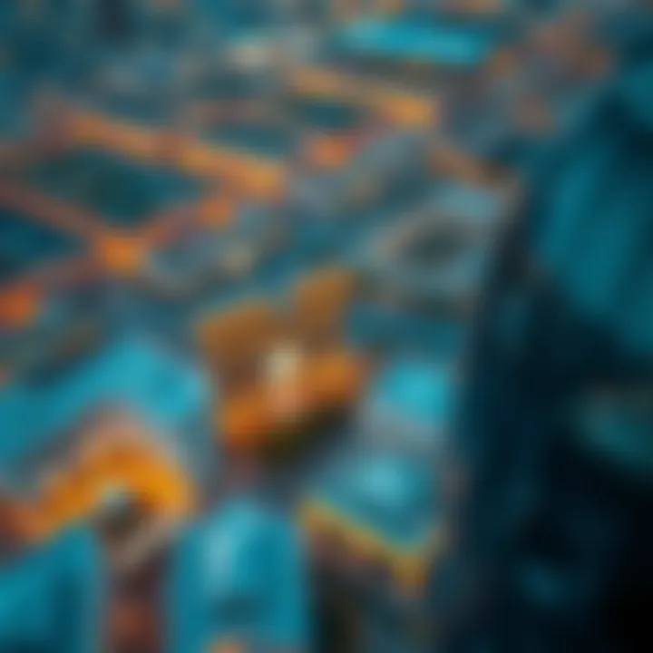 Aerial view showcasing the strategic location of Hoshi in Sharjah.