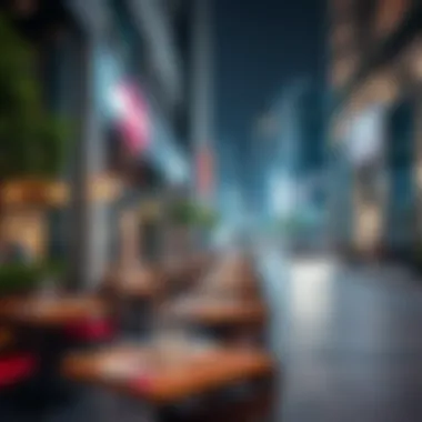 Dining Scene in JLT Cluster Trendy cafes and restaurants lining the streets of JLT