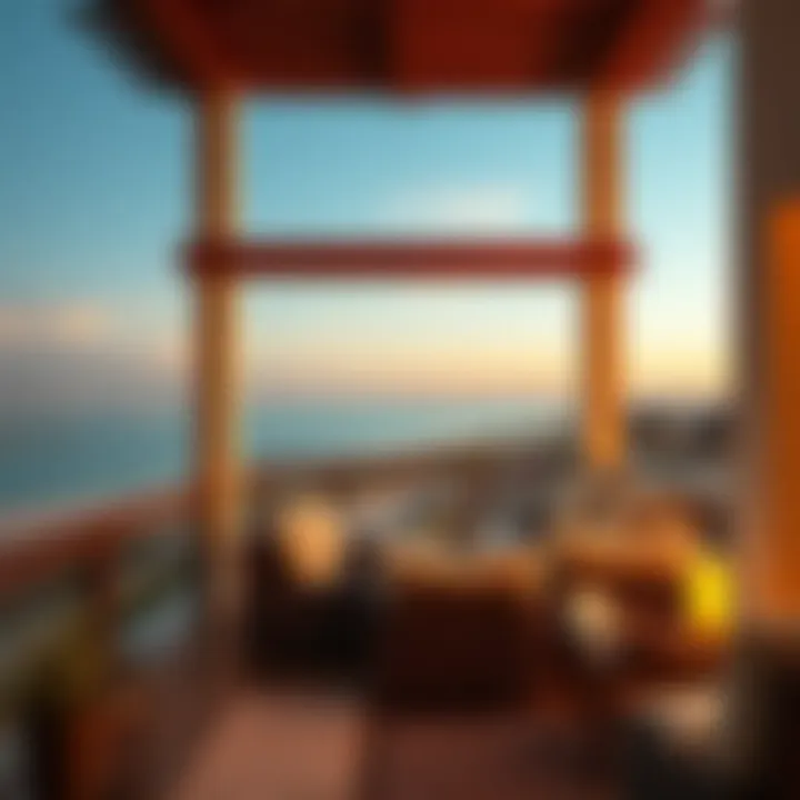 Scenic Balcony View from a Dubai Holiday Home Scenic view from a Dubai holiday home balcony