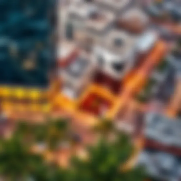Aerial view of Salam Street highlighting Lulu Center's location