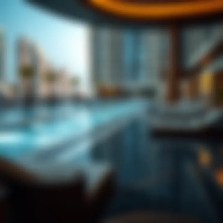 Luxurious Amenities in Marina City Luxurious amenities offered in Marina City, including pools and leisure areas