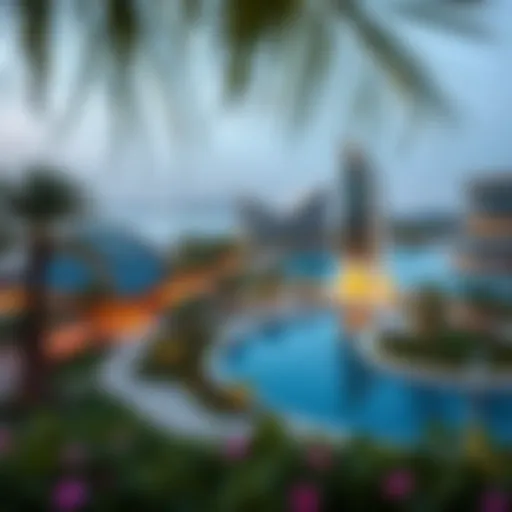 A panoramic view of Marina Park showcasing its stunning landscape and modern architecture