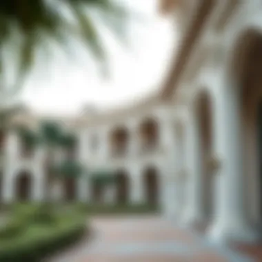 Architectural details of luxury residences in مرسا البطين