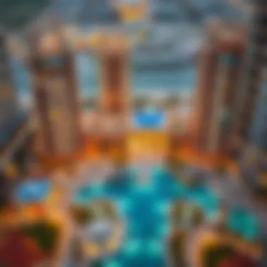 Strategic Location of Mazaya 31 Aerial view of Mazaya 31 highlighting its strategic location in Dubai