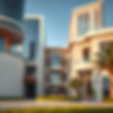 Architectural Elegance of Mazaya 31 Stunning architectural design of Mazaya 31 showcasing modern aesthetics