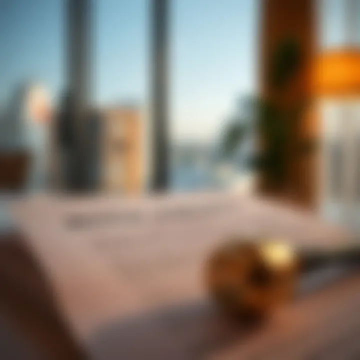 A close-up of a legal document or contract, reflecting the legal aspects of rentals.