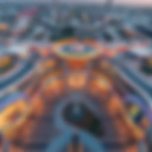 Aerial view of Muaisem Mall showcasing its modern architecture