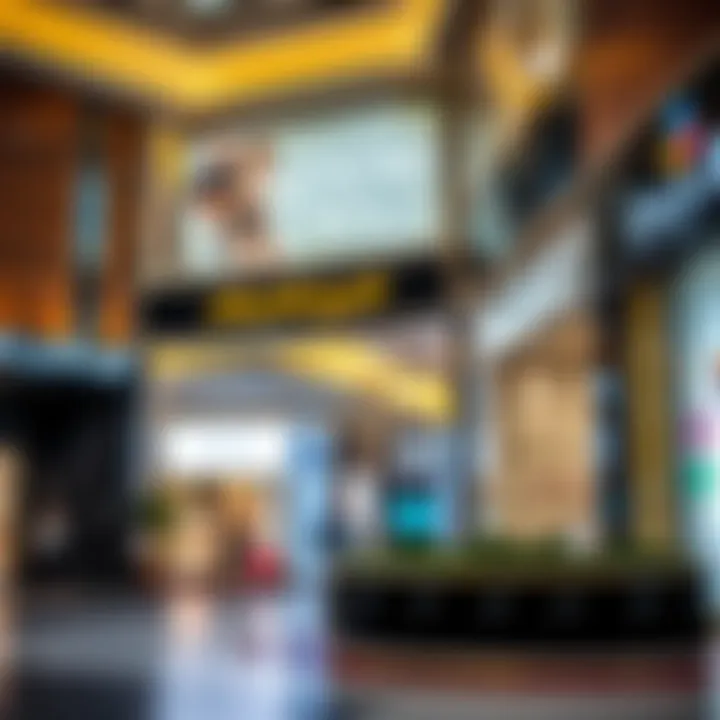 Luxury Brands at Muaisem Mall Signage of luxury brands available at Muaisem Mall