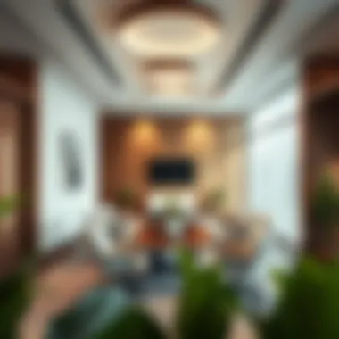 Strategic meeting area within Nakheel Office highlighting collaboration