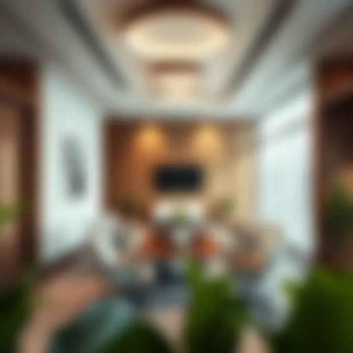 Strategic meeting area within Nakheel Office highlighting collaboration