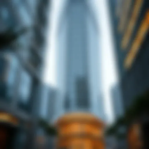 Exterior of the New Century City Tower showcasing its unique architecture