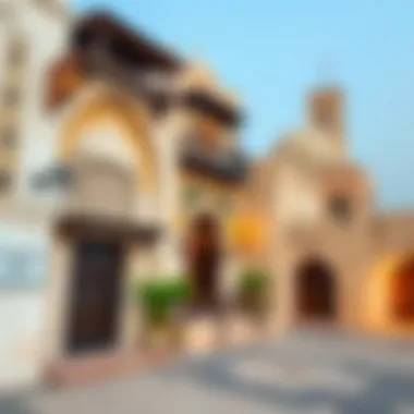 Al Fahidi: A Glimpse into Dubai's Heritage The historic Al Fahidi district showcasing traditional architecture