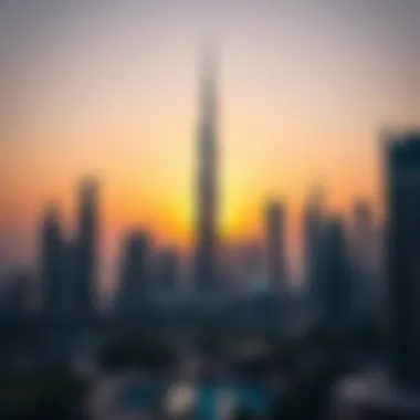 Burj Khalifa: The Iconic Skyline of Dubai Stunning view of Burj Khalifa at sunset