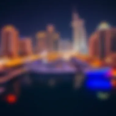 Dubai Marina: A Modern Marvel by Night The vibrant atmosphere of the Dubai Marina at night