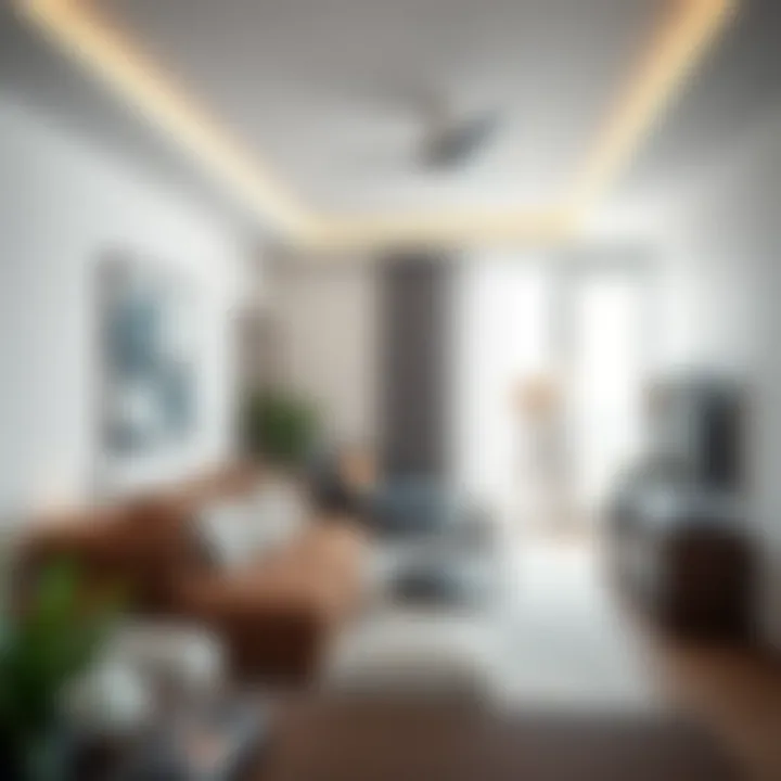 Stylish one bedroom apartment interior in Bur Dubai