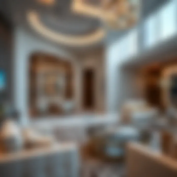 Luxurious interior design of a Palm Towers residence