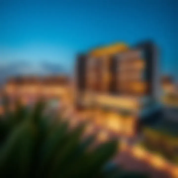 Panoramic View of Point West Panoramic view of Point West in Silicon Oasis showcasing its modern architecture