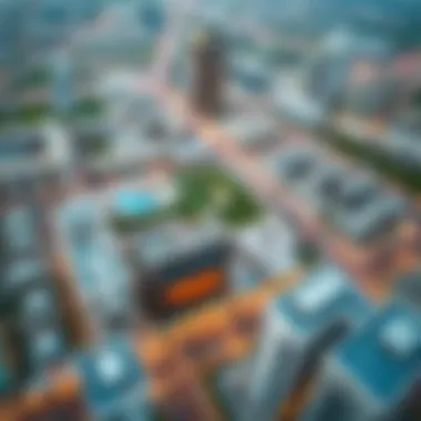 Aerial view of Arjan highlighting the strategic location of Priva Living
