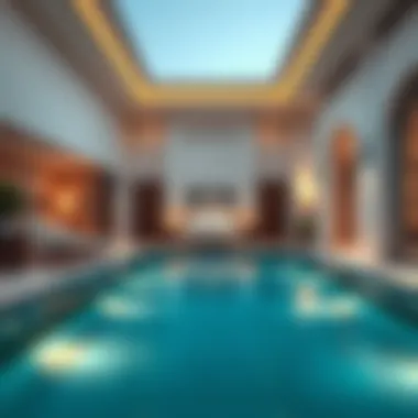 Elegant Suite with Private Pool Elegant hotel suite featuring a private pool