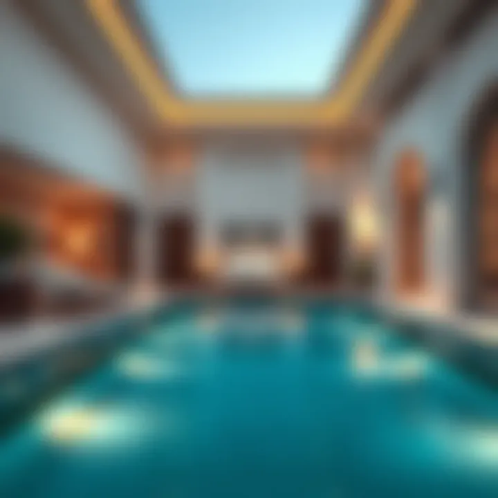 Elegant Suite with Private Pool Elegant hotel suite featuring a private pool