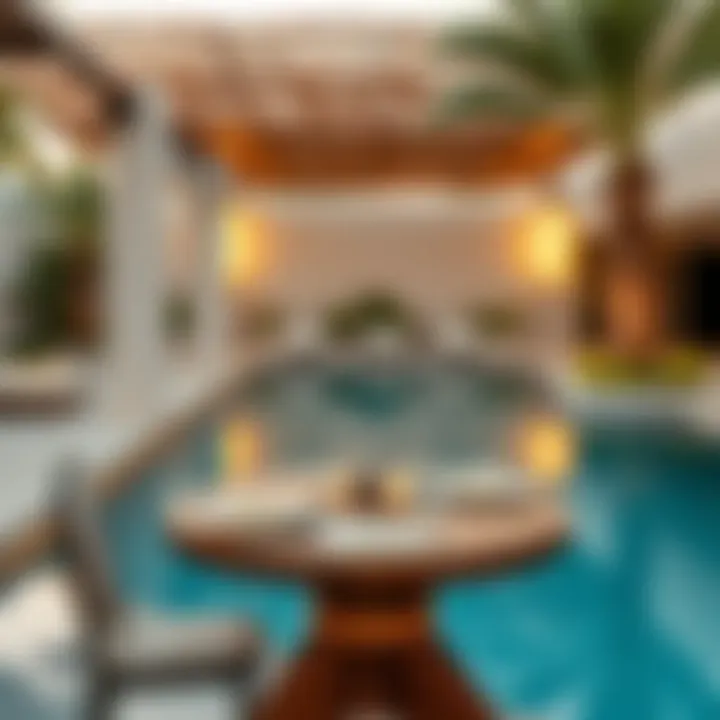 Gourmet Dining by the Private Pool Gourmet dining experience by a private pool