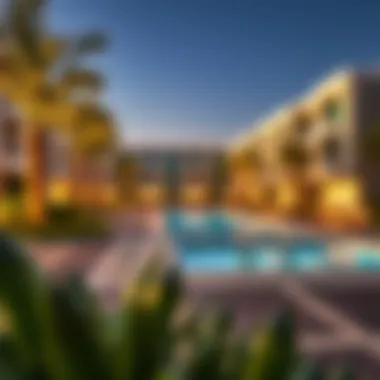 Community amenities in Redwood Al Barsha including parks and pools