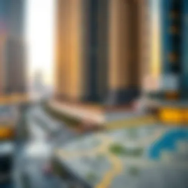 Map highlighting Redwood Al Barsha's strategic location in Dubai