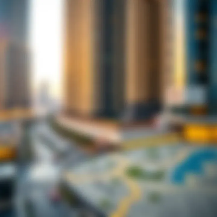 Map highlighting Redwood Al Barsha's strategic location in Dubai